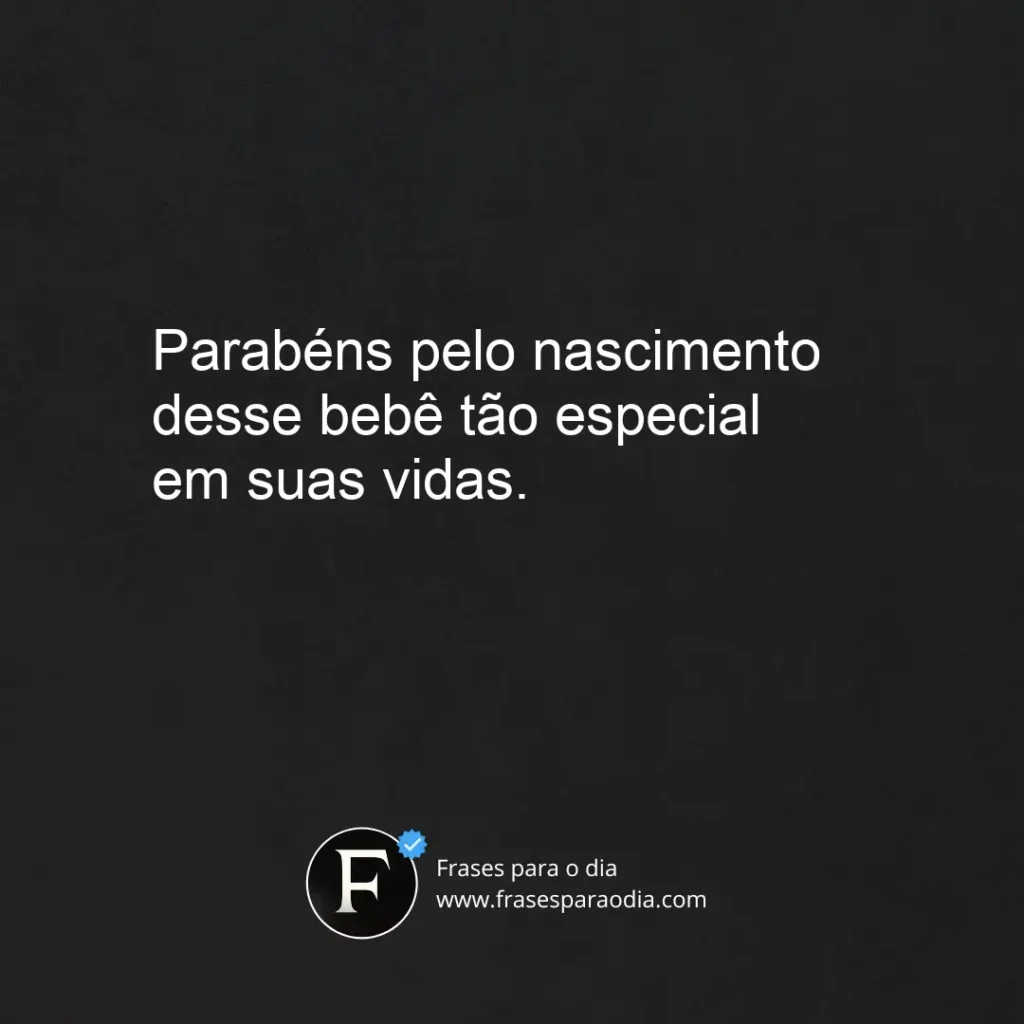Frases de parabéns pelo bebe