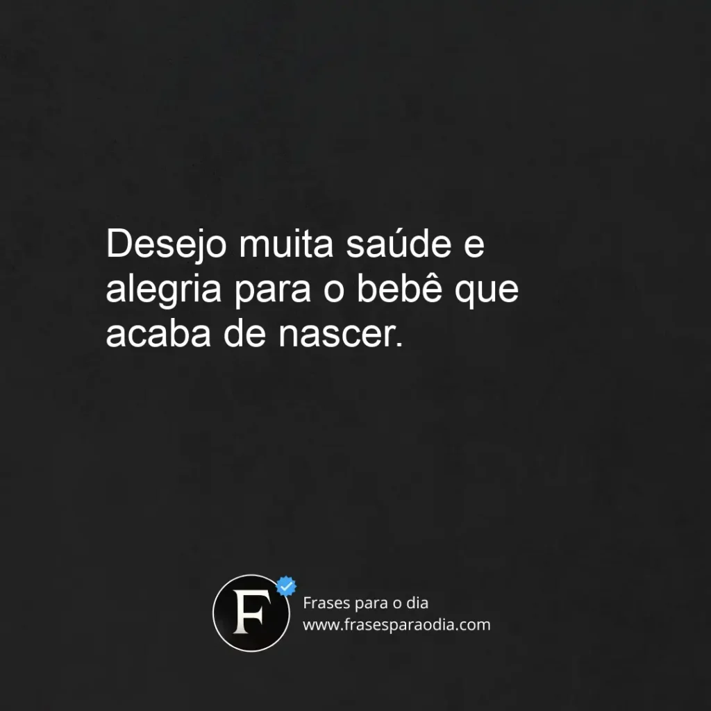 Frases de parabéns pelo bebe