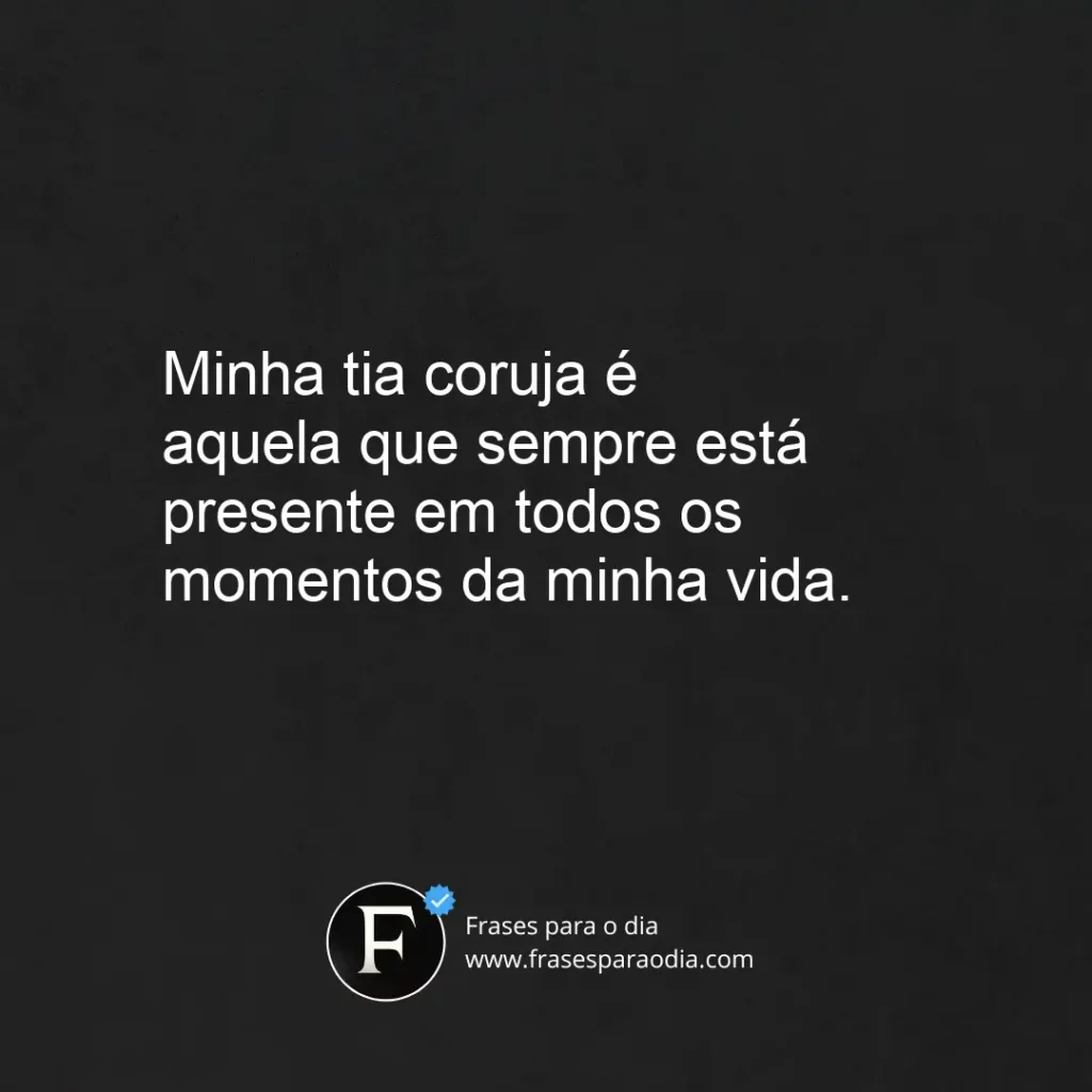 Frases de tia coruja