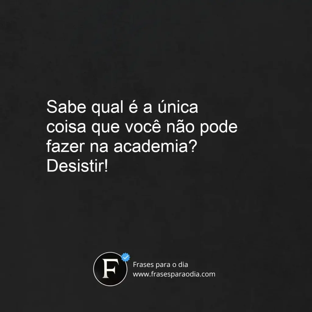 Frases fitness engraçadas