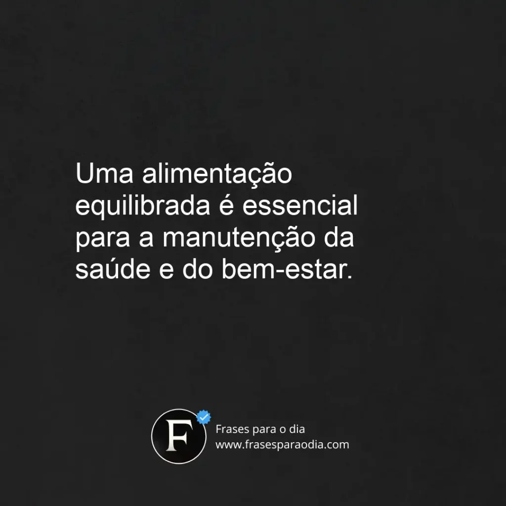 Frases nutrição