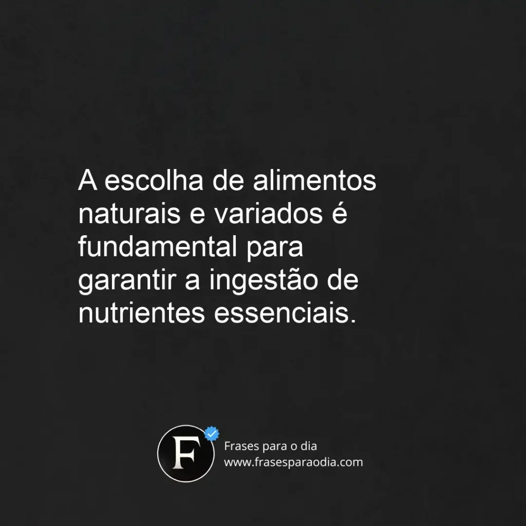 Frases nutrição