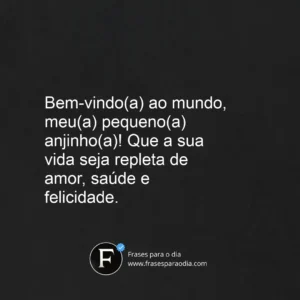 Frases para bebe recém nascido
