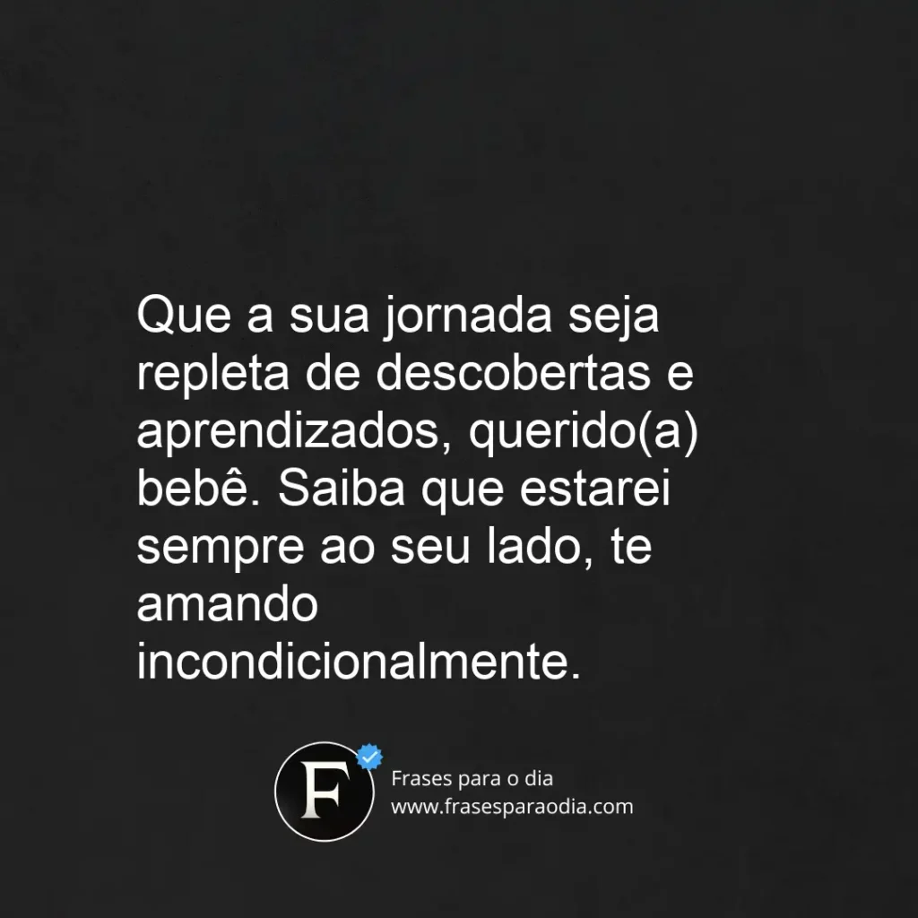 Frases para bebe recém nascido