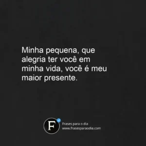 Frases para filha pequena
