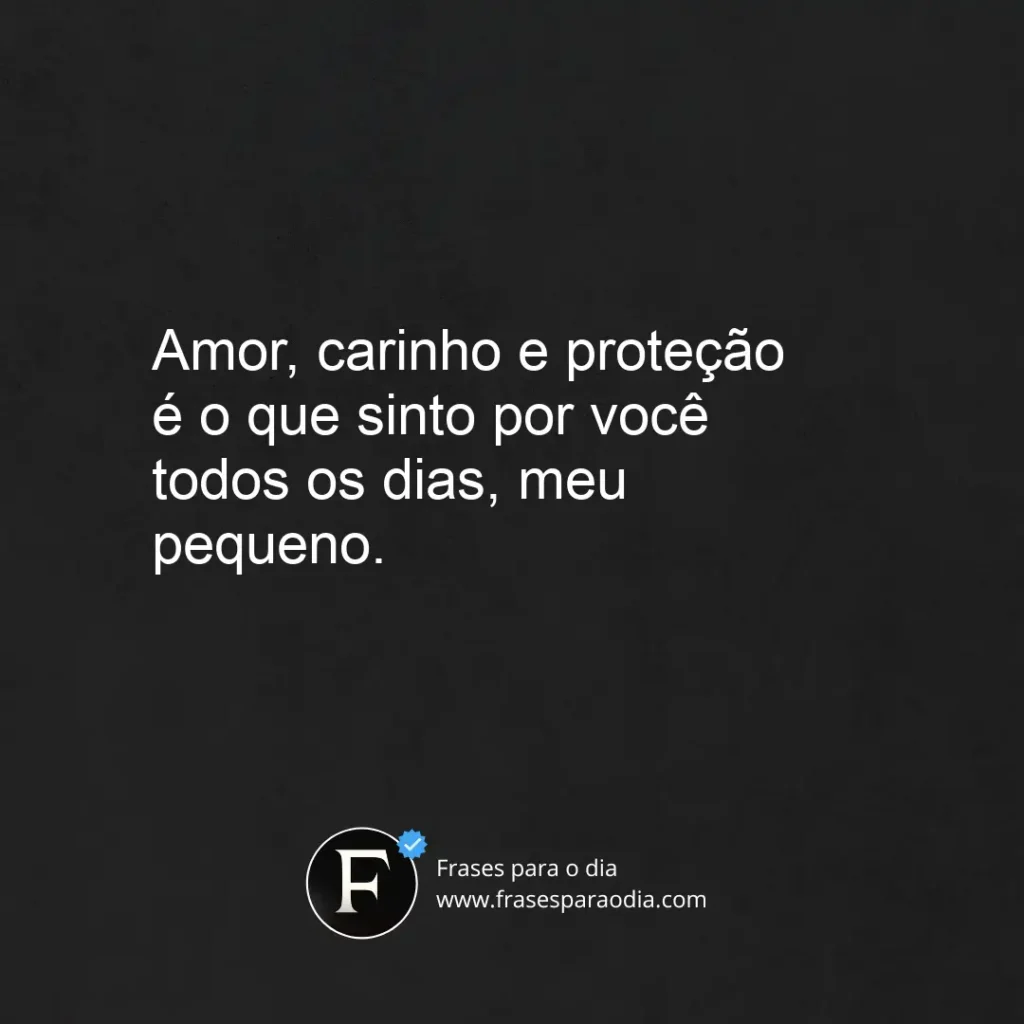 Frases para filho pequeno