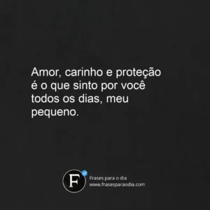 Frases para filho pequeno
