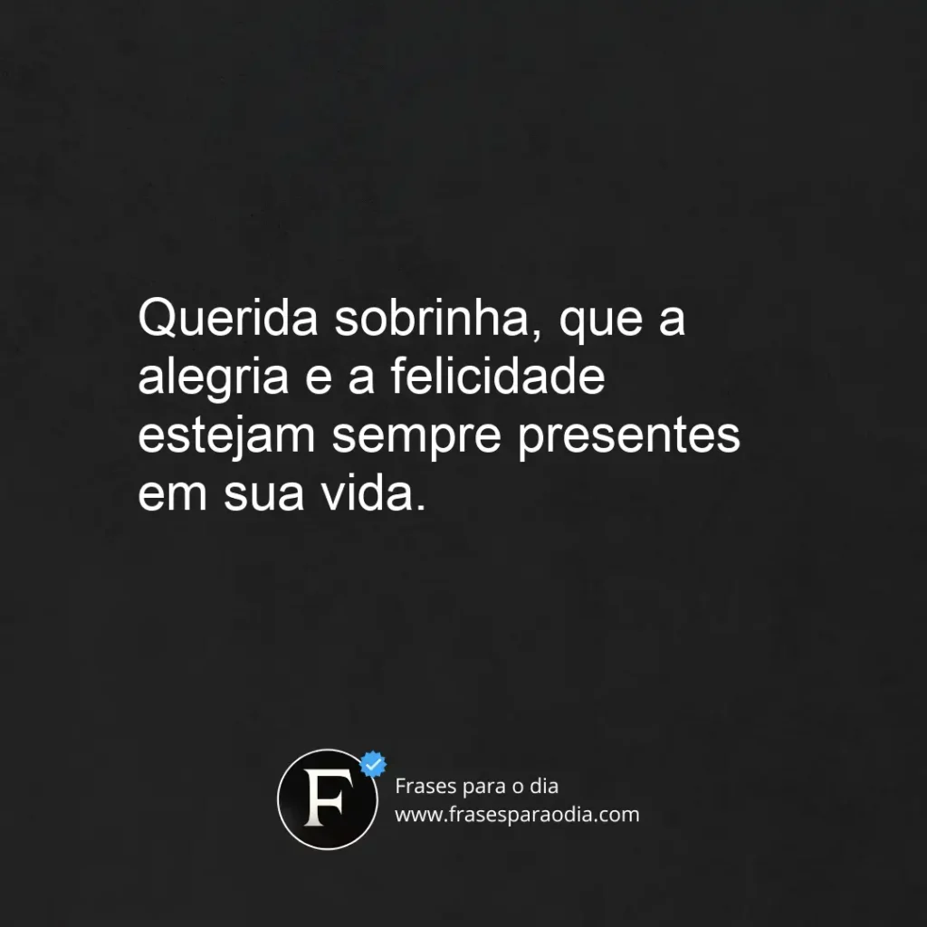Frases para sobrinha