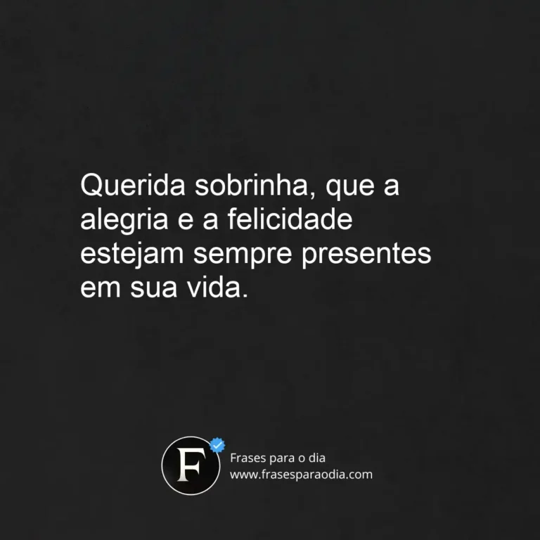Frases para sobrinha