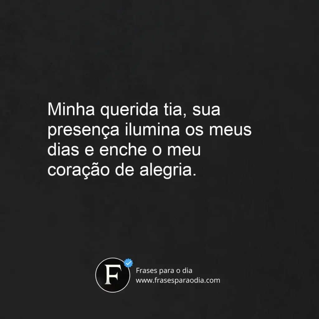 Frases para tia especial