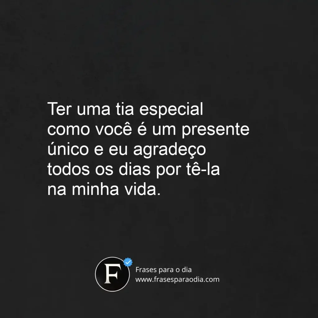 Frases para tia especial