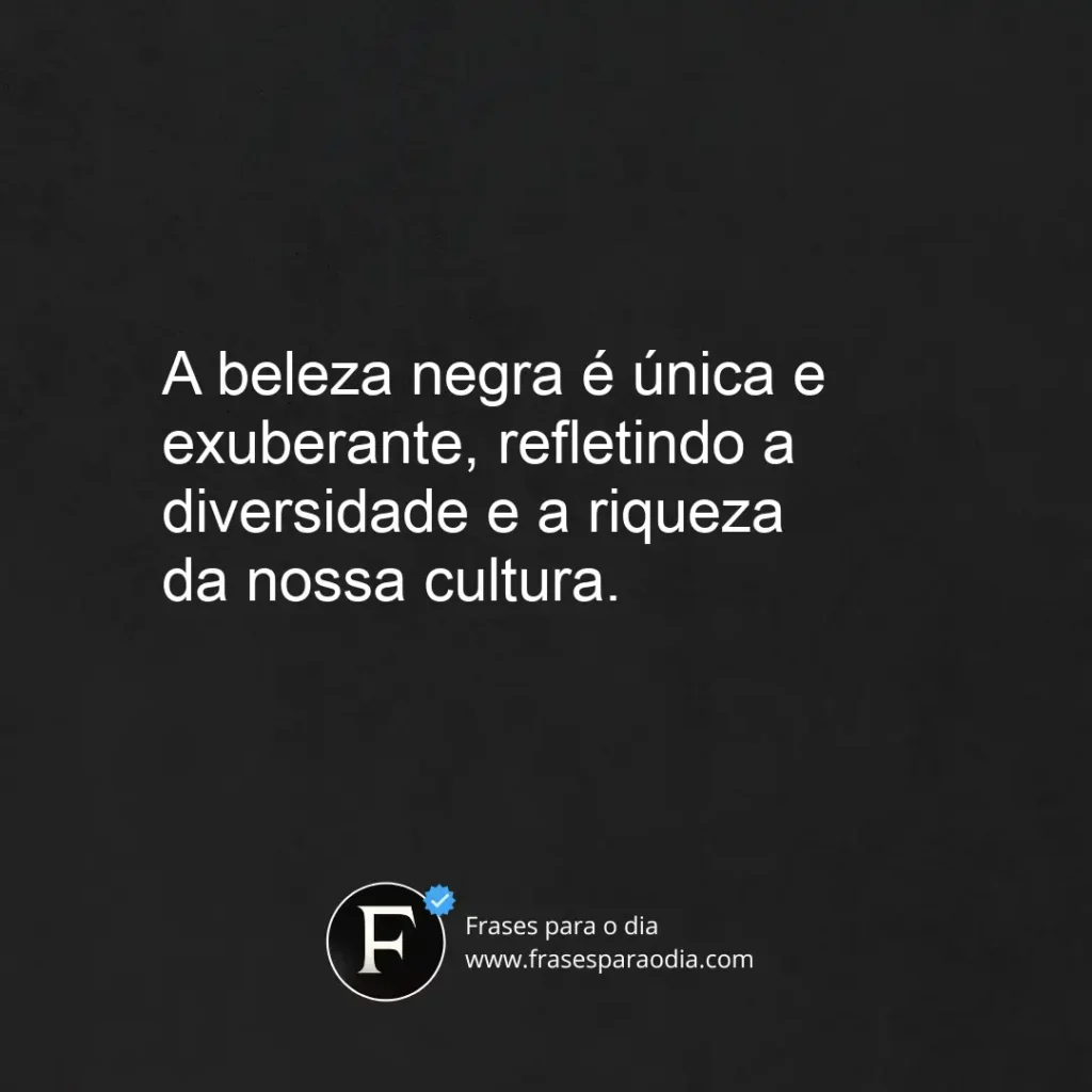 Frases sobre beleza negra