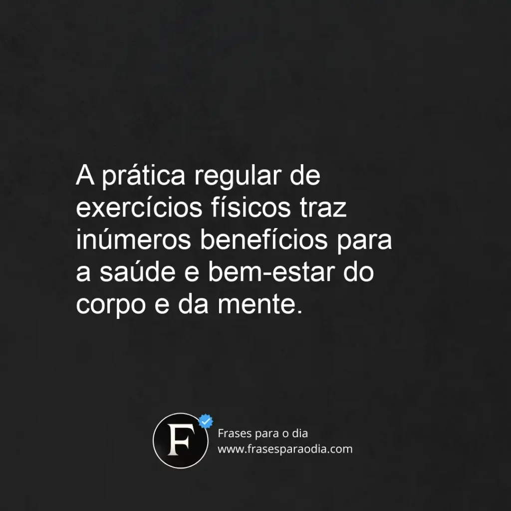 Frases sobre exercicios fisicos