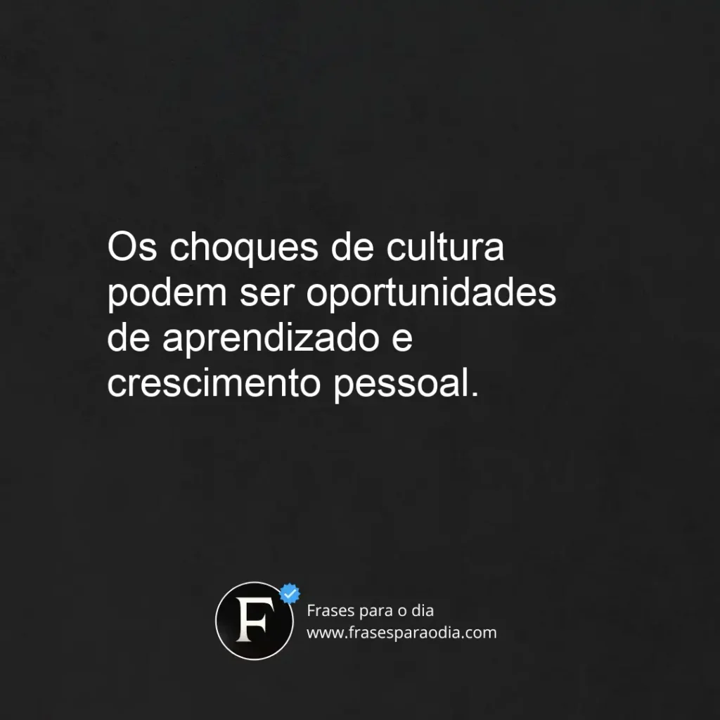 Frases choque de cultura