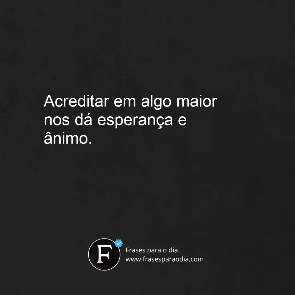 Frases curtas de fe