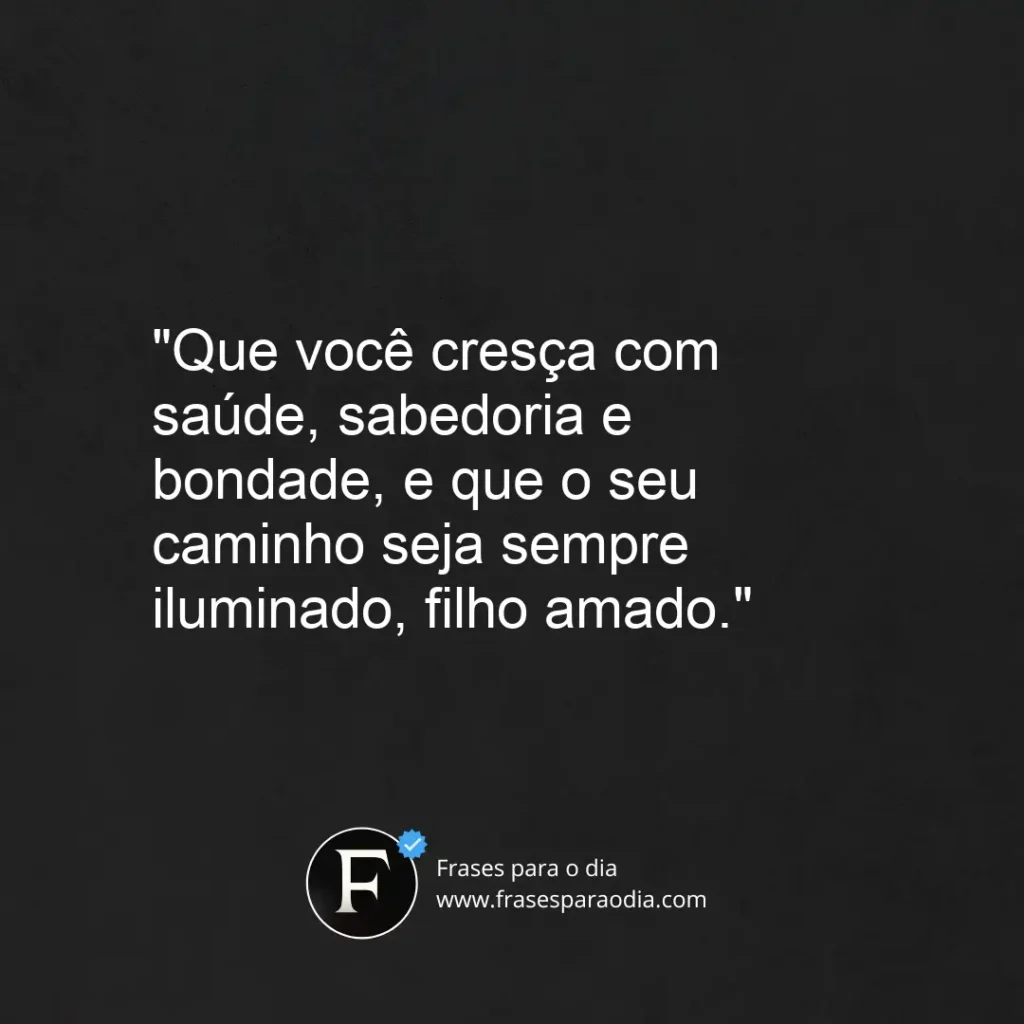 Frases curtas para filho