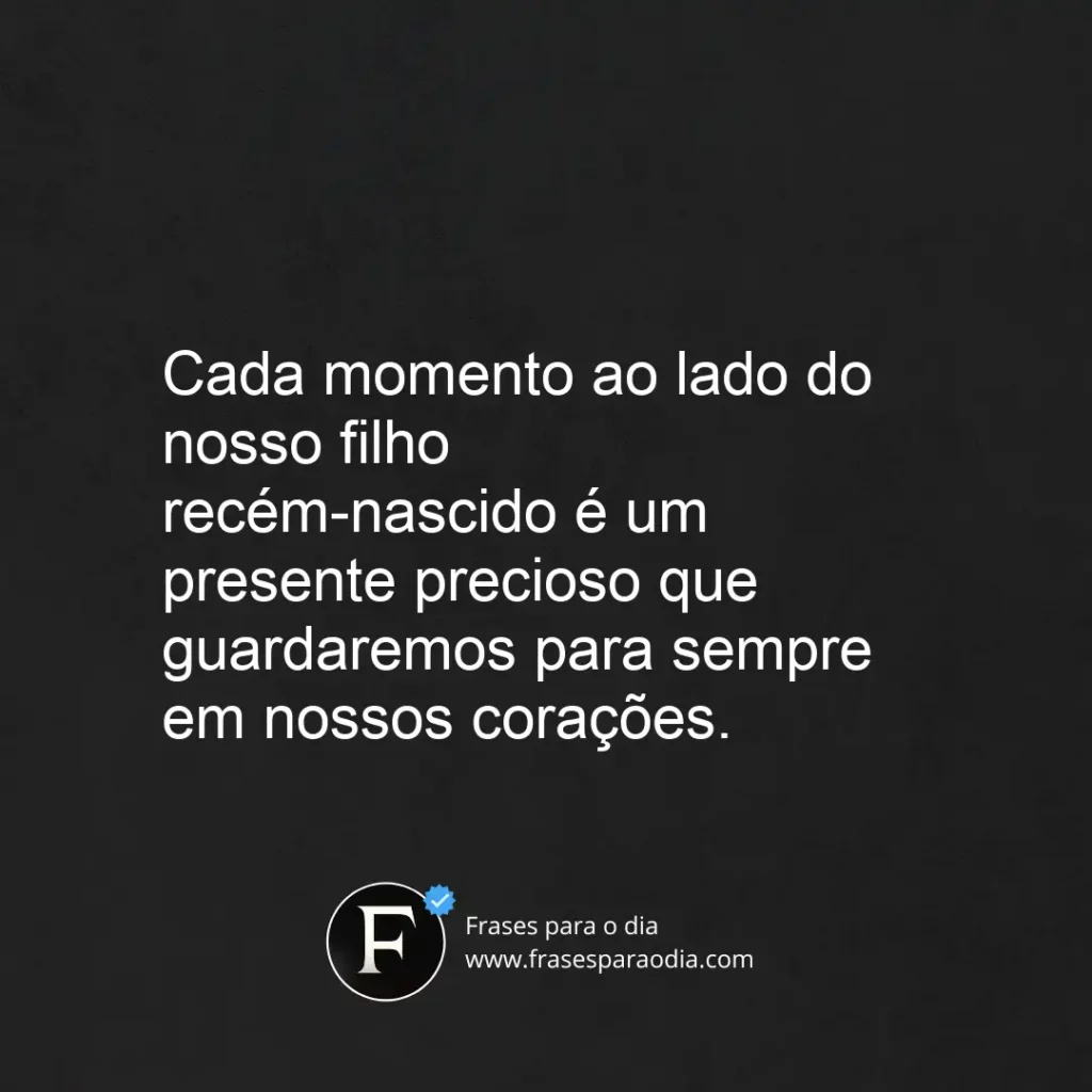 Frases da chegada do primeiro filho