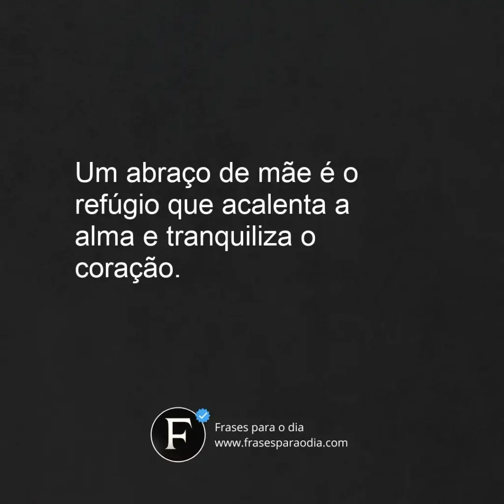 Frases de abraço de mãe