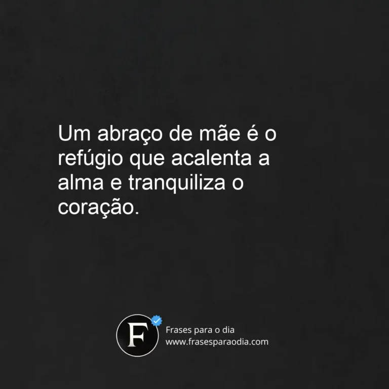 Frases de abraço de mãe