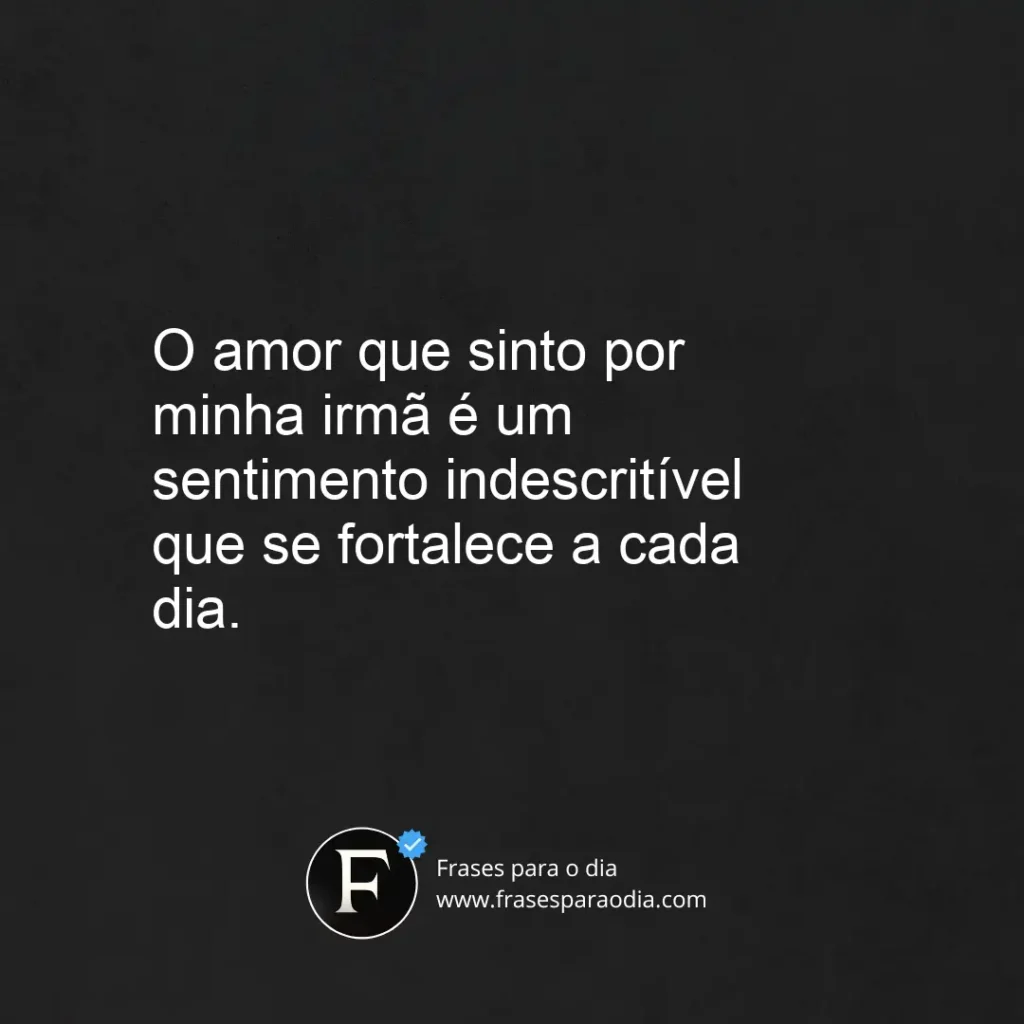 Frases de amor de irmã