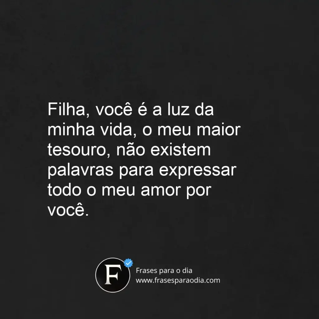 Frases de amor para filha