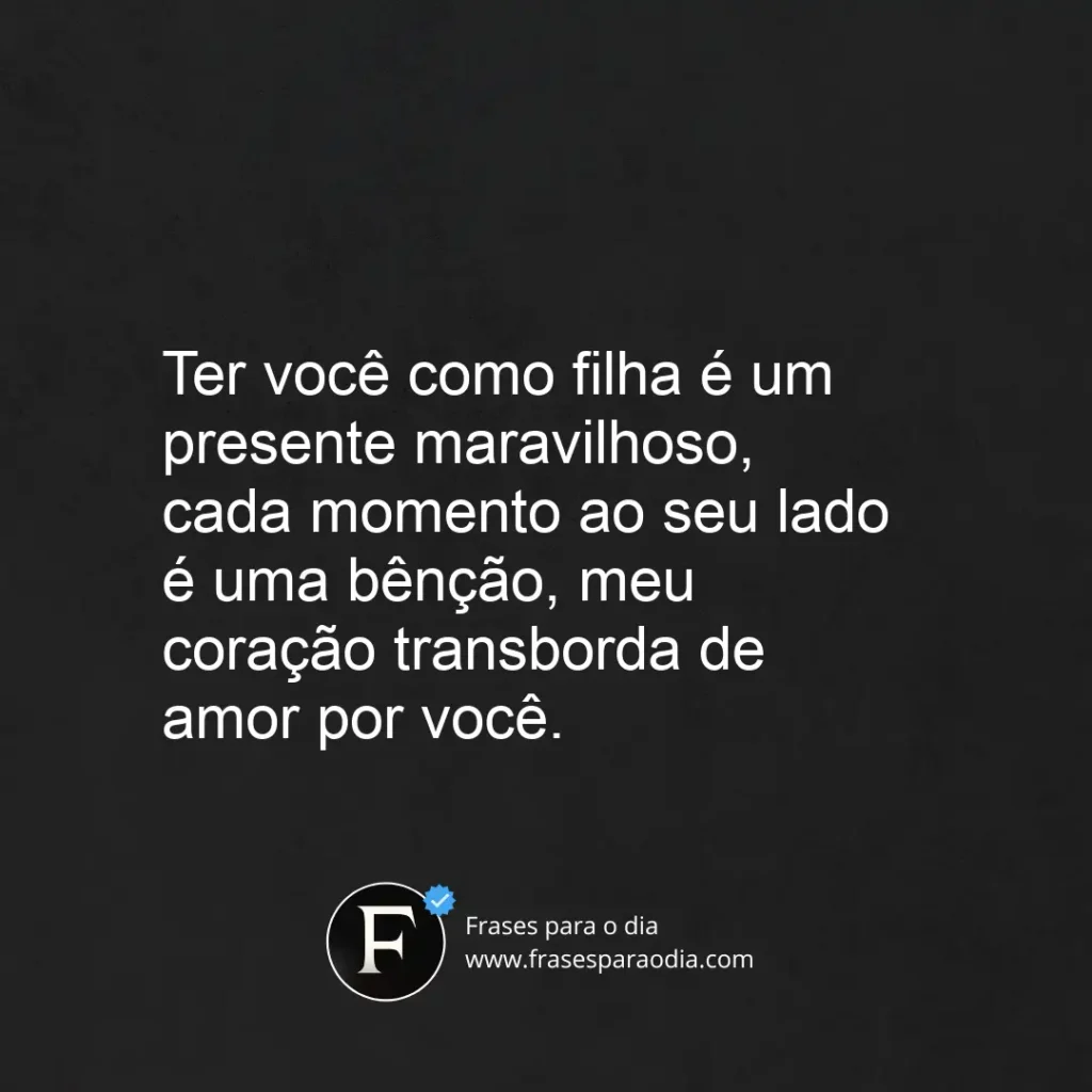 Frases de amor para filha