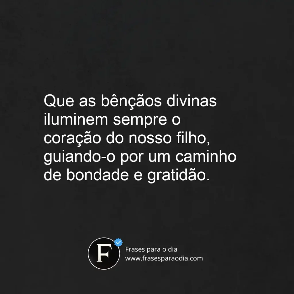Frases de batizado para filho