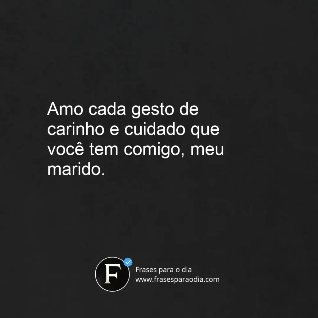 Frases de carinho para marido