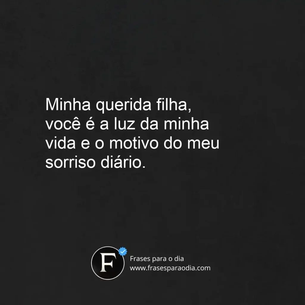 Frases de declaração de amor para filha