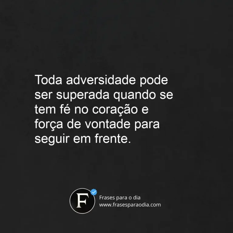 Frases de fe e forca