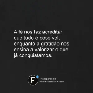 Frases de fe e gratidão