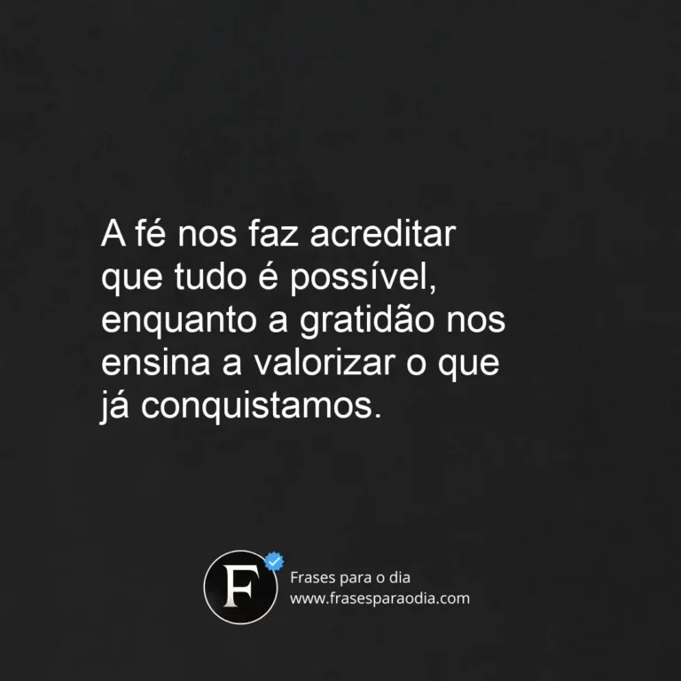 Frases de fe e gratidão