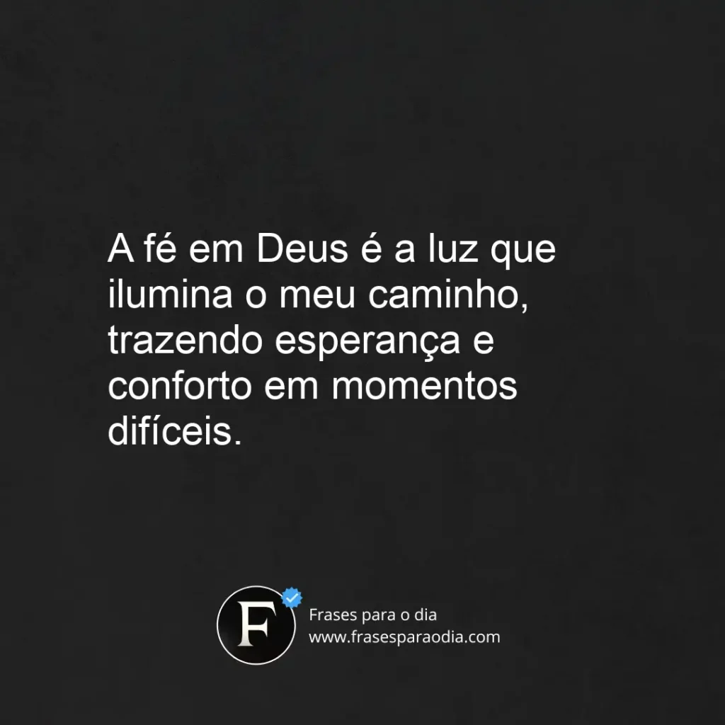 Frases de fe em deus