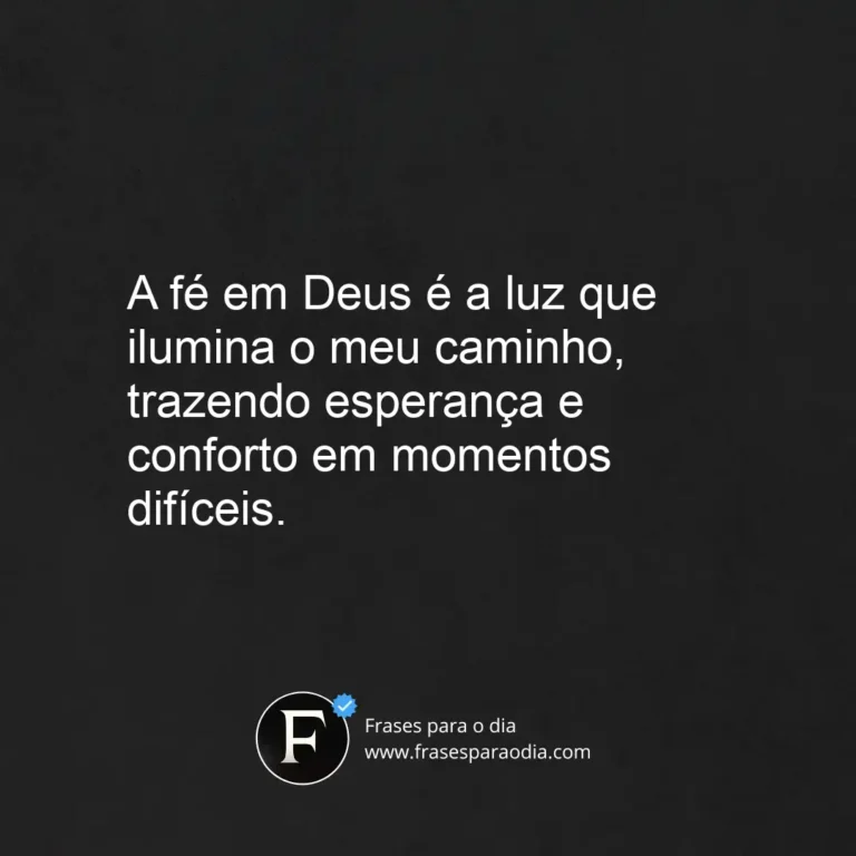 Frases de fe em deus
