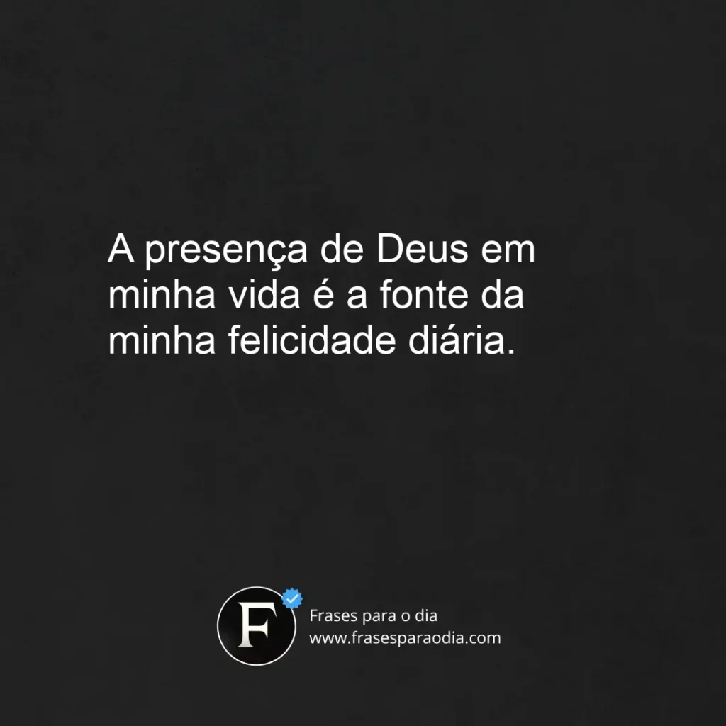 Frases de felicidade com deus