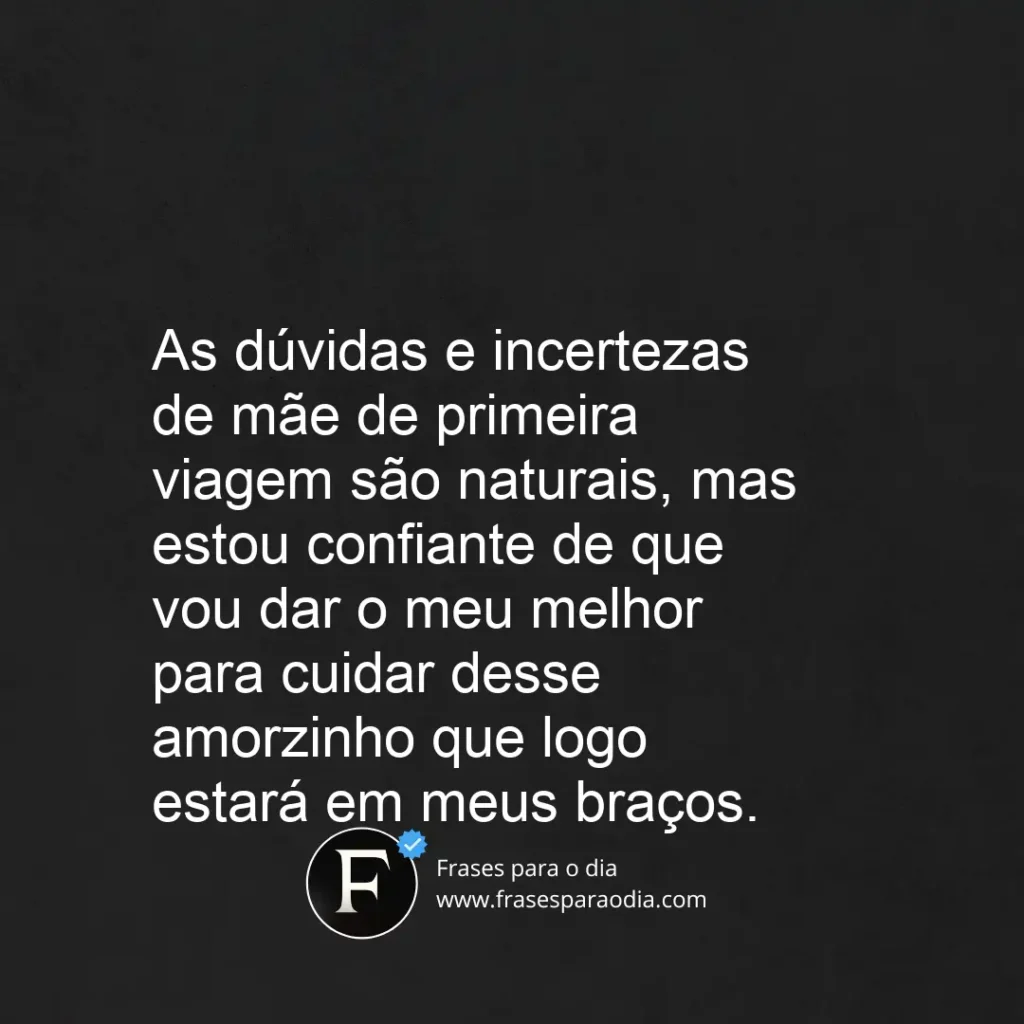 Frases de gravidas de primeira viagem