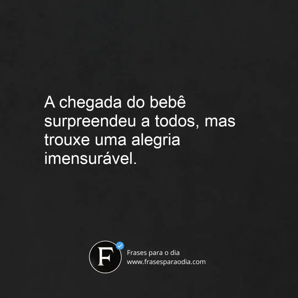 Frases de gravidez inesperada