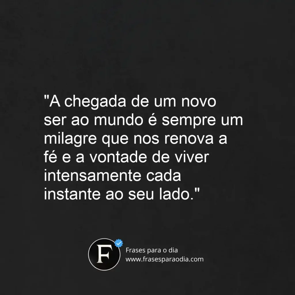 Frases de nascimento de bebe