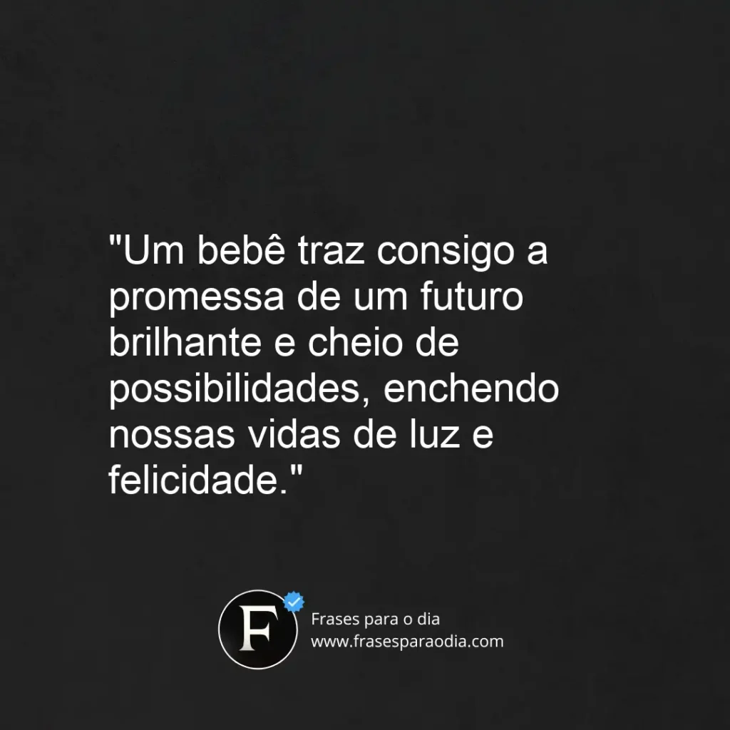 Frases de nascimento de bebe