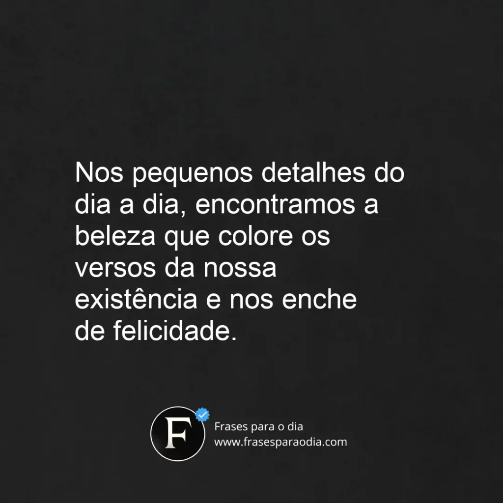 Frases de poemas de felicidade