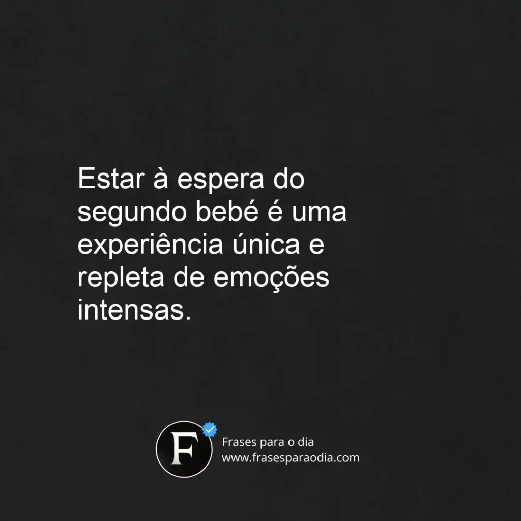 Frases de segunda gravidez