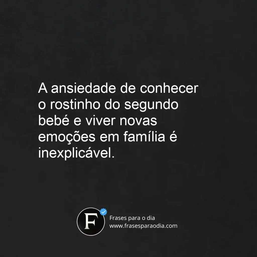 Frases de segunda gravidez