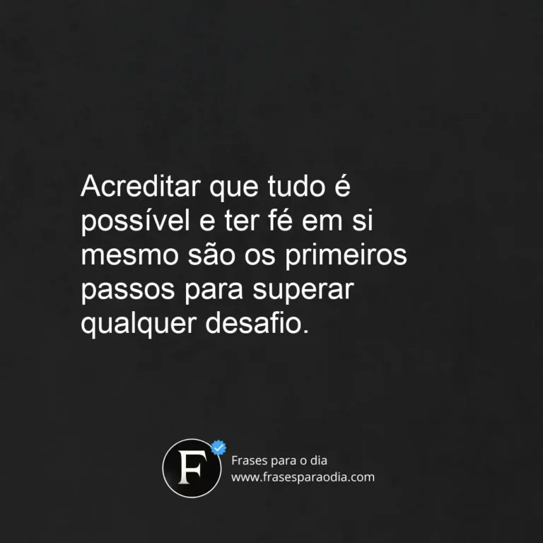 Frases de superação e fe
