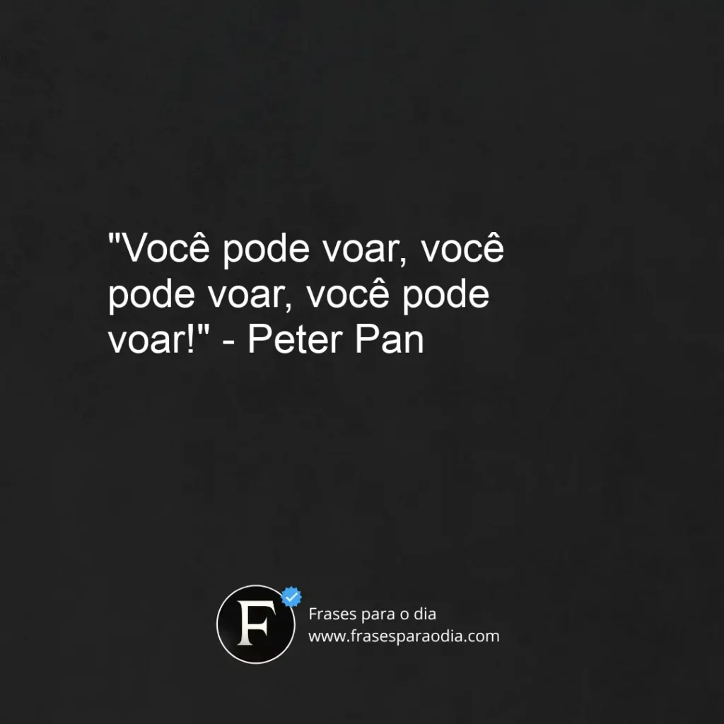 Frases do peter pan