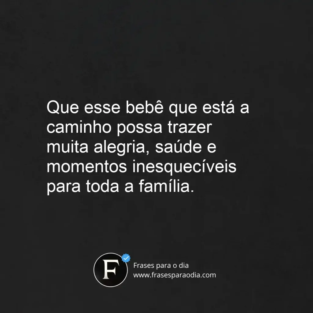Frases para bebe que vai nascer