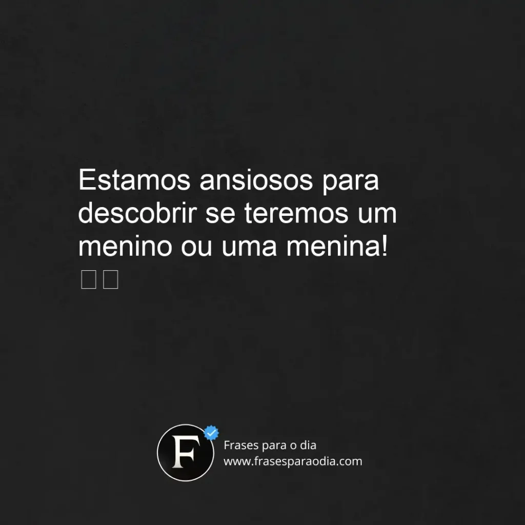 Frases para chá revelação