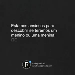 Frases para chá revelação