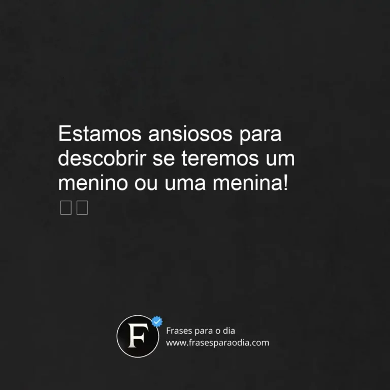 Frases para chá revelação