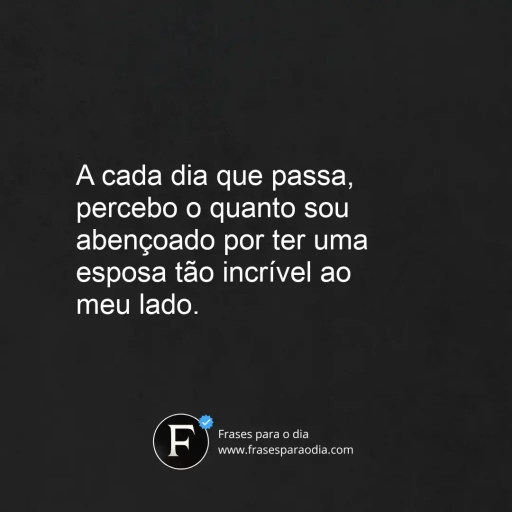 Frases para esposa perfeita