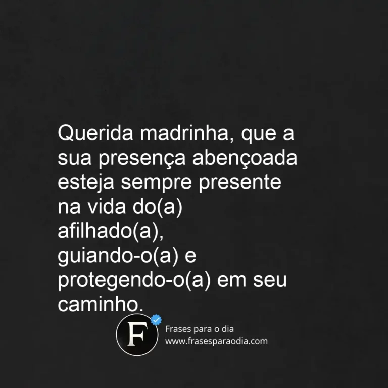Frases para madrinha de batismo